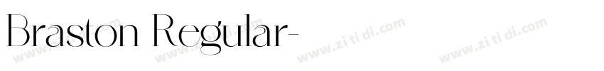 Braston Regular字体转换